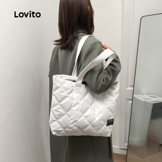 (New) Lovito Bolsa Casual de Ombro Grande para mulheres LFA94276 em Oferta na Shopee
