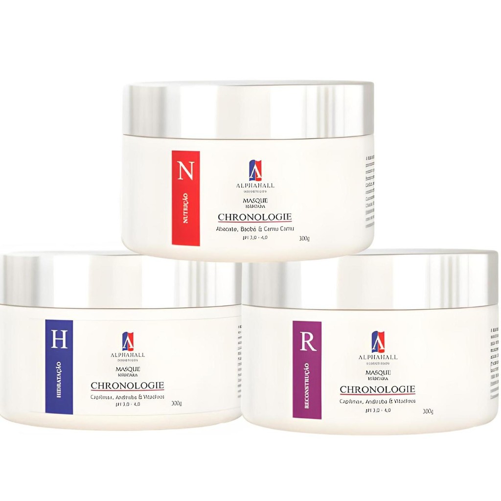 Kit Cronograma 3 passos 300g cada - Alphahall