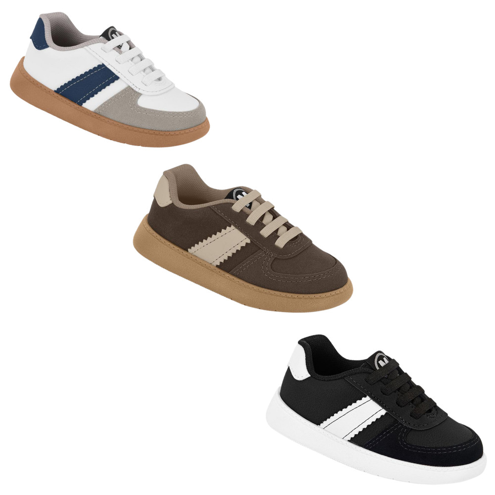 Tênis Infantil Molekinho Camurção Calce Fácil Social Promoção