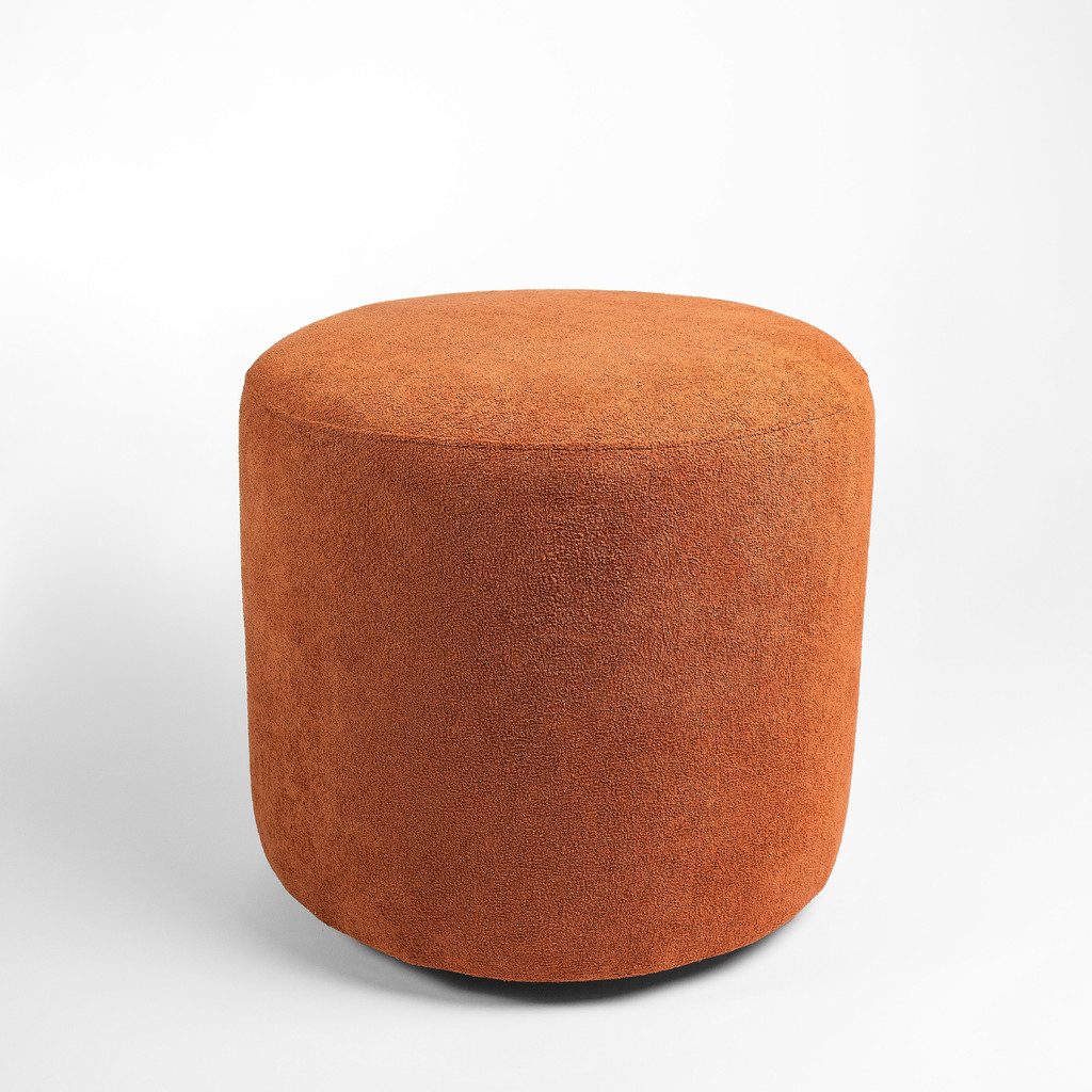 Puff Decorativo para Sala puffe 40cm para quarto Tecido Boucle