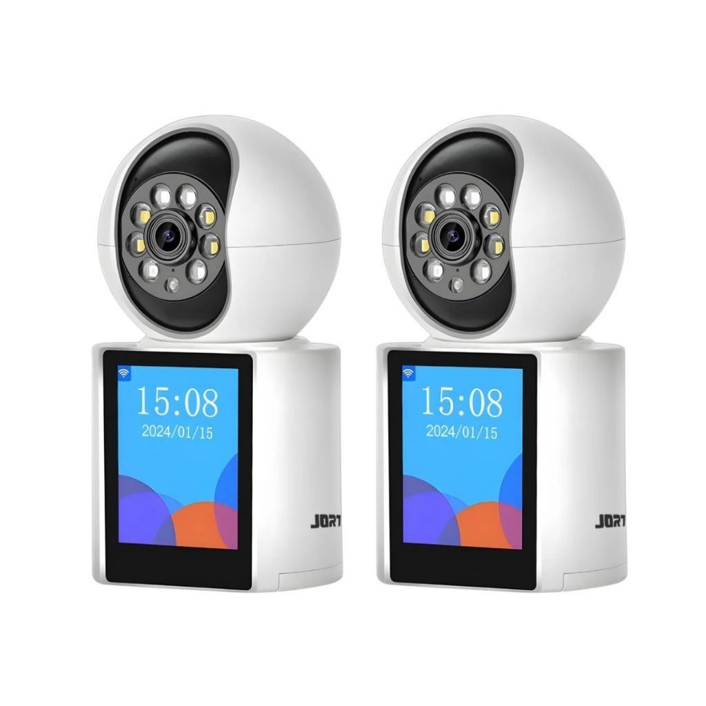 Kit 2 Câmera Wi-fi 4mp C/ Monitor Idosos e Crianças Com Vídeo Chamada em Oferta na Shopee