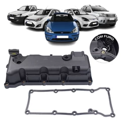 Tampa de válvula c/ Furo Ford Fiesta Zetec 02 A 10/ Ecosport 03 A 09/ Courier 04 A 13/ Focus 02 A 09/ KA 02 A 10
