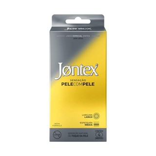 Preservativo Camisinha Jontex Pele Com Pele 4 Unidades em Oferta na Shopee