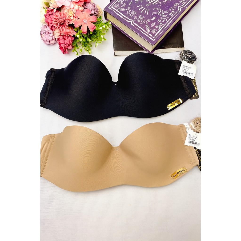 Kit 2 Sutiã Tomara Que Caia Com Bojo Reforçado Alça Removivel Luxo 3 fechos Premium em Oferta na Shopee