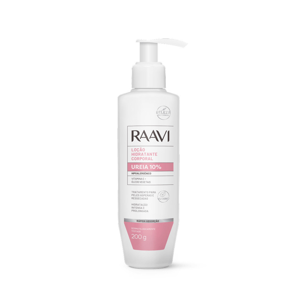 Loção Hidratante Corporal Raavi Ureia 10% Hipoalergênico 200g