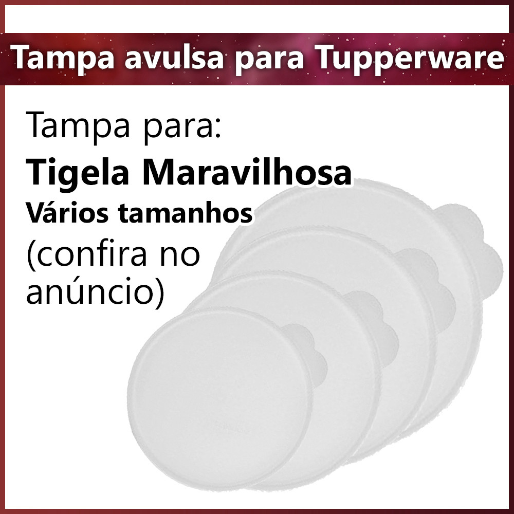 Acessórios Tupperware Tampa Original Para Tigela MARAVILHOSA
