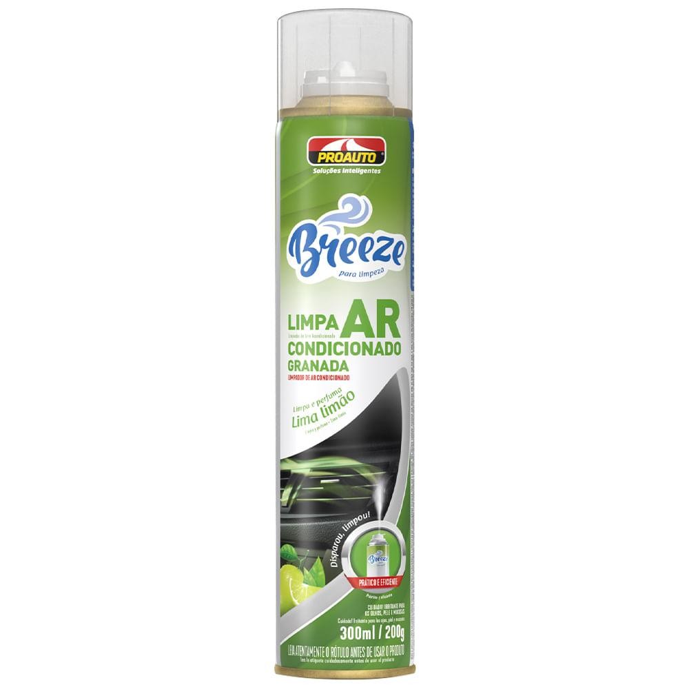 Limpa Ar Condicionado Breeze Lima Limão 300ml ProAuto 2661 em Oferta na Shopee