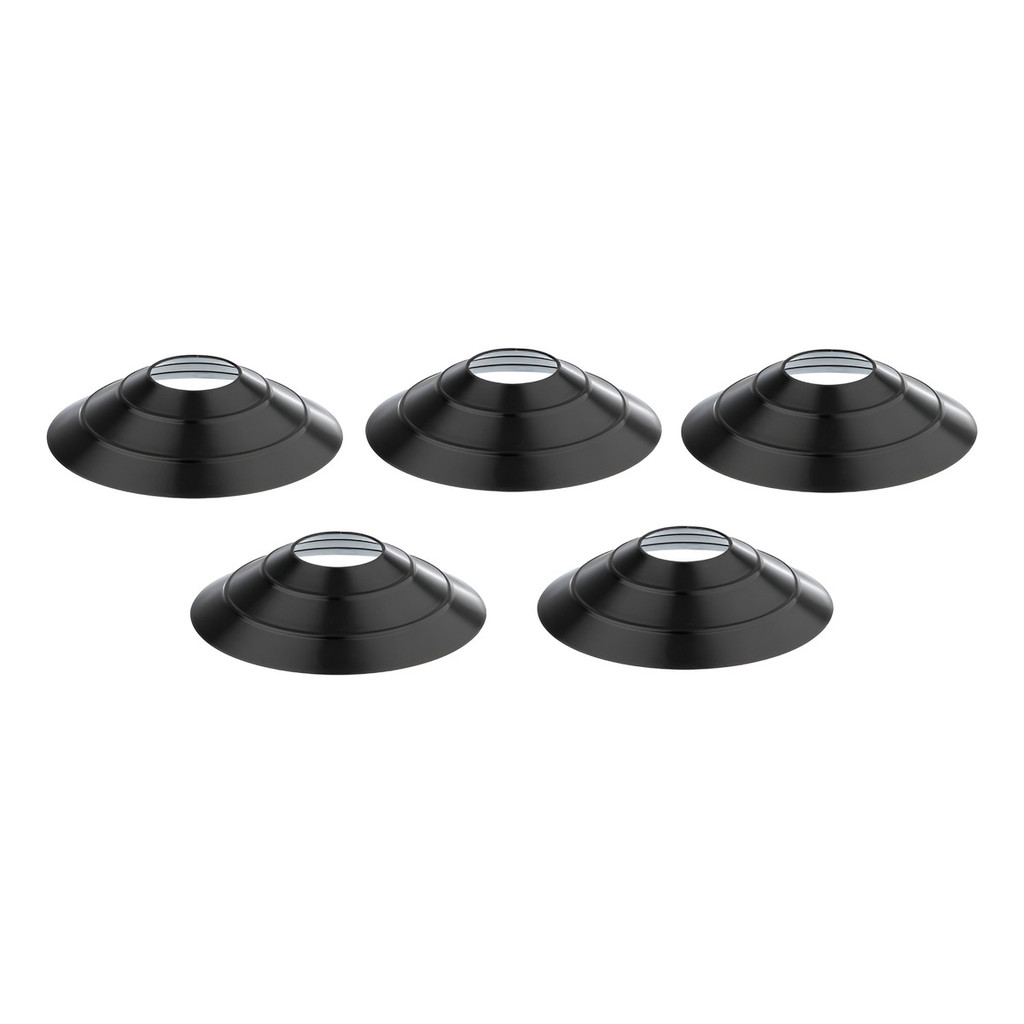 Kit 05 Chapéu Chines Cone Treino Funcional 20cm Preto