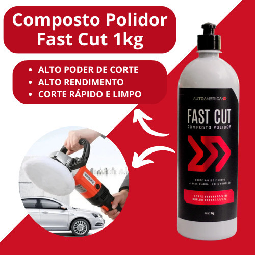 Composto Polidor Para Corte Fast Cut 1kg Autoamerica