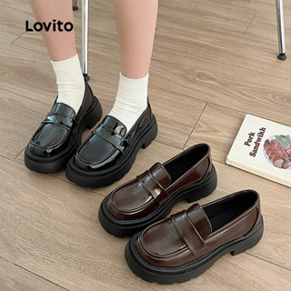 Lovito Sapatos de Barco Elegantes e Simples para mulheres LFA91124 em Oferta na Shopee