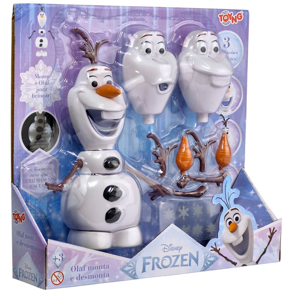 Boneco Olaf Frozen Disney Monta e Desmonta Toyng