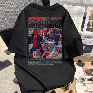 Velsiss Homem-Aranha anime cartoon print fashion T-shirt feminina estilosa Camiseta Unissex alta qualidade oversize 928 em Oferta na Shopee