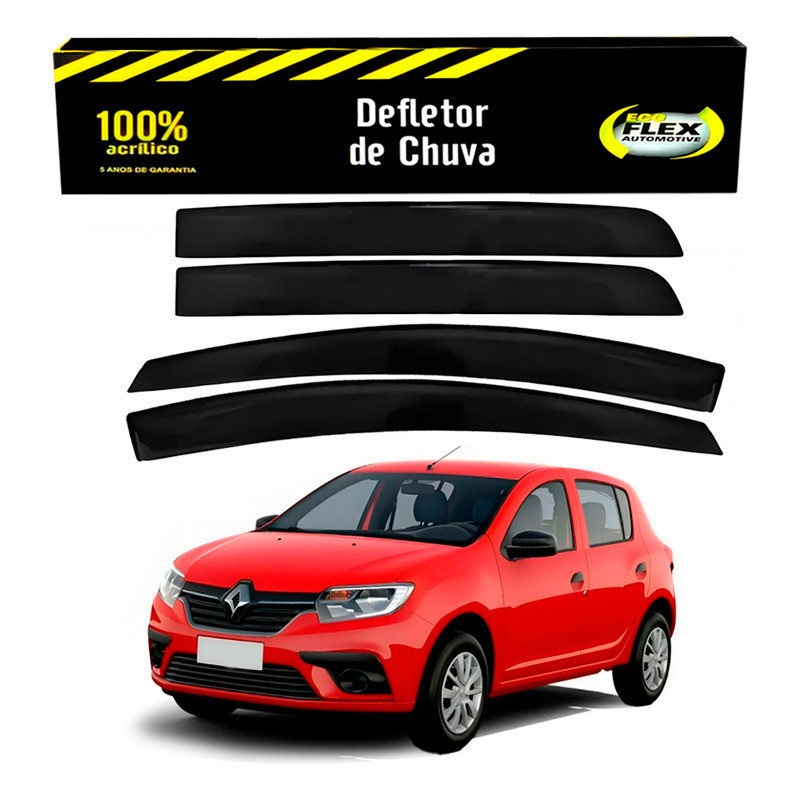 Jogo Calha Defletor Chuva Sandero 1.6 2015 A 2017