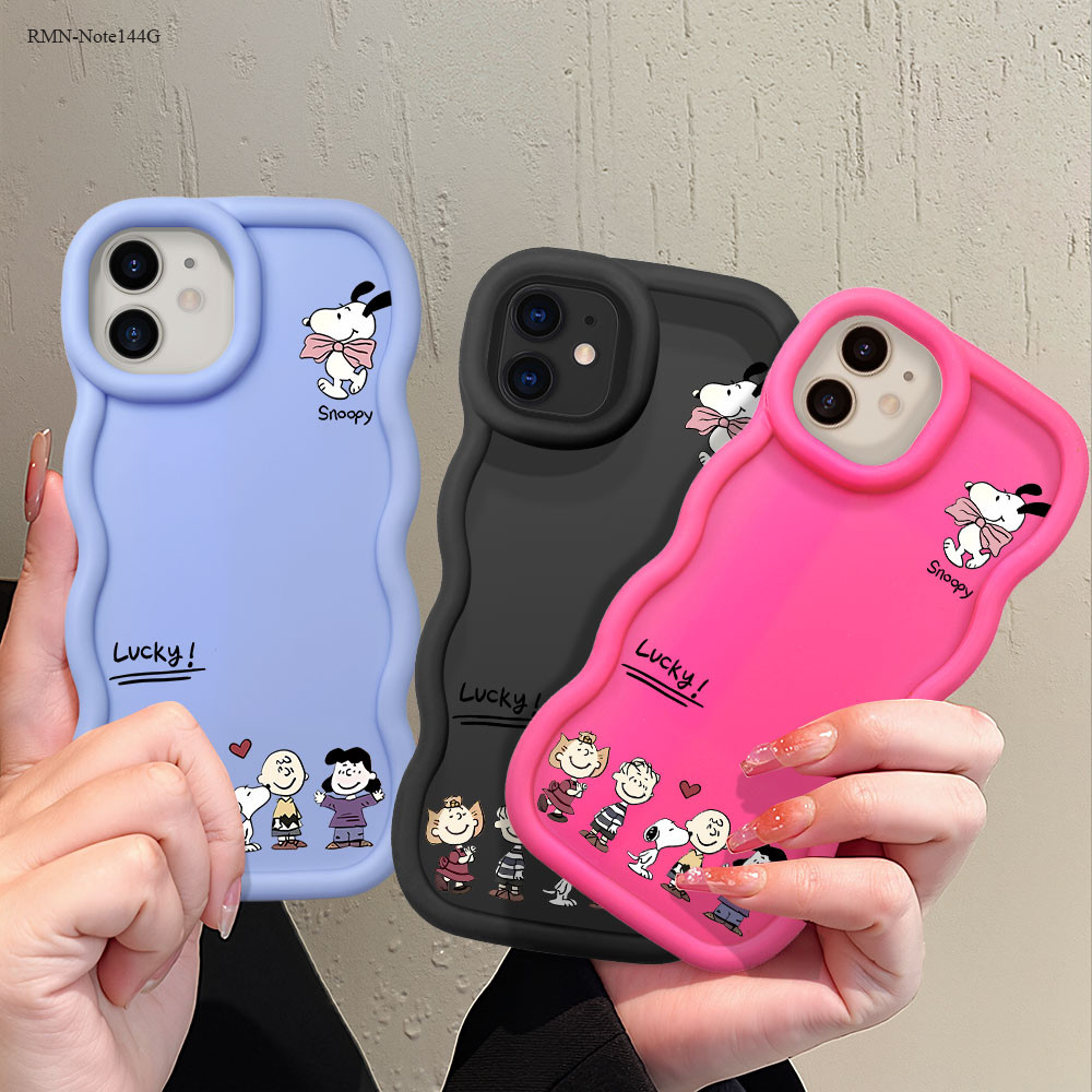 Capa Para Xiaomi Xiaomi Redmi Note 14 13 12 12S Pro 4G 5G Capinha Cores de Doces 0162 Snoopy Case DBL