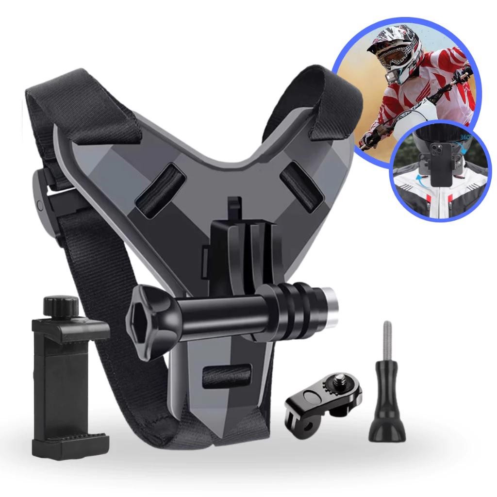 SUPORTE PARA CAPACETE BASE FIXAÇÃO CELULAR / GOPRO (TOMATE) MPO-001B em Oferta na Shopee