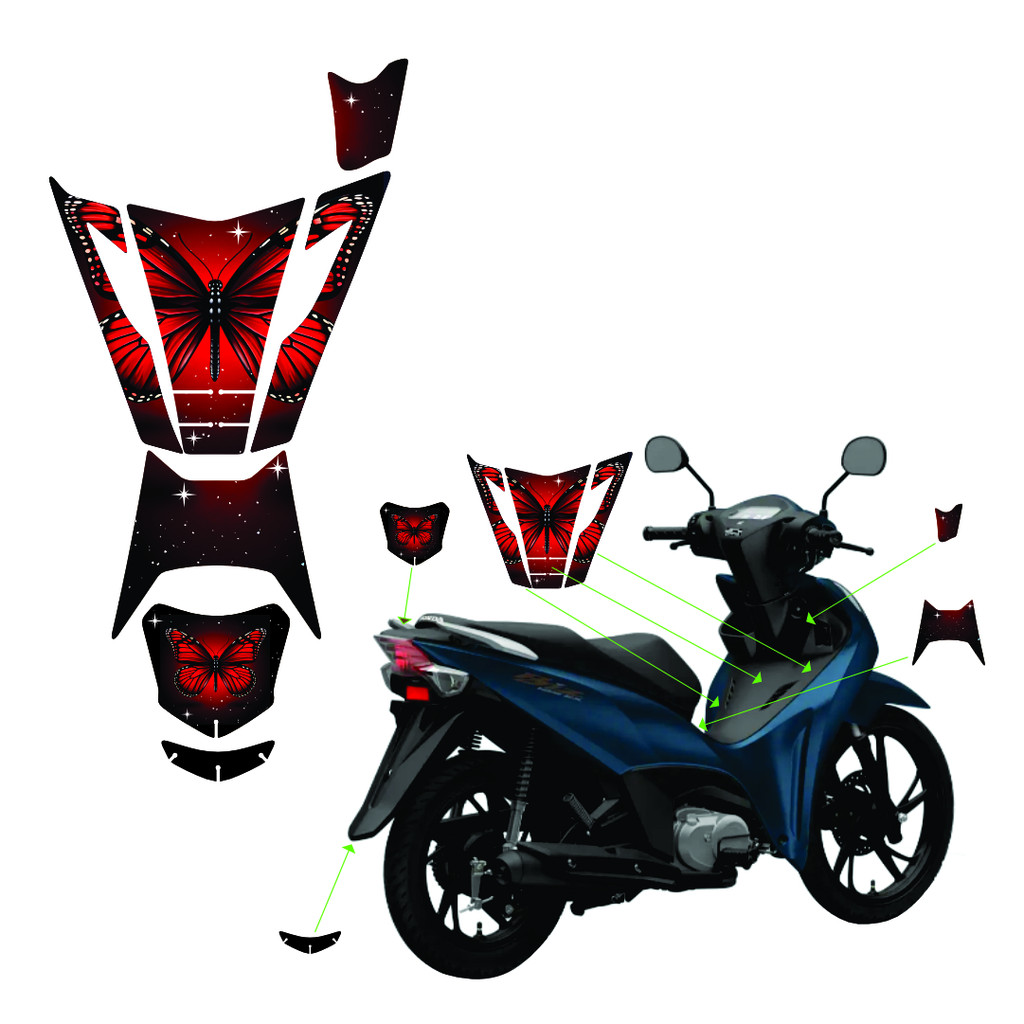 Adesivos para Biz Vermelha: Onde Comprar | BuscaProdutos