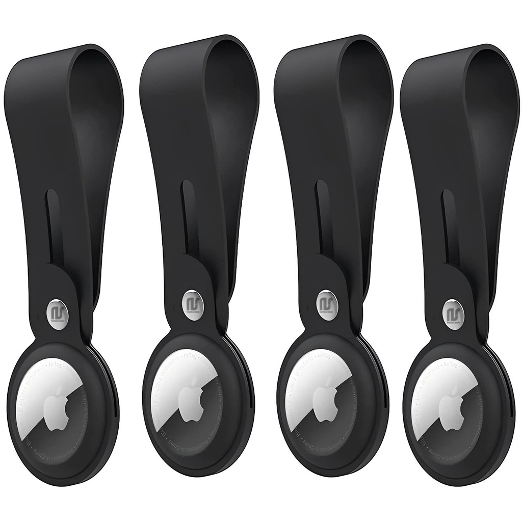 Kit 4 Capas compatíveis com Apple AirTags - Capa protetora de silicone antiarran
