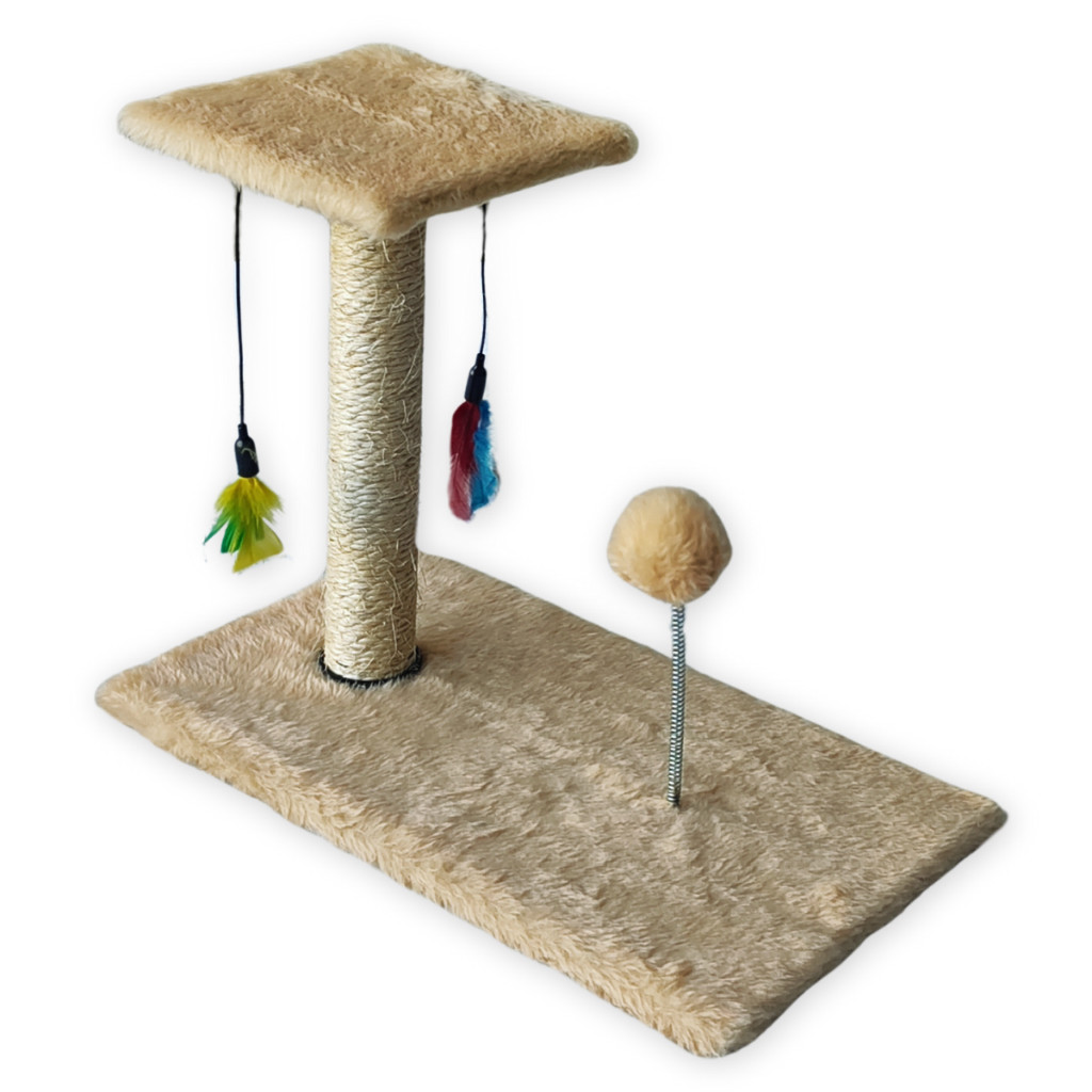 Arranhador Para Gatos Poste Brinquedo Bolinha Interativo em Oferta na Shopee