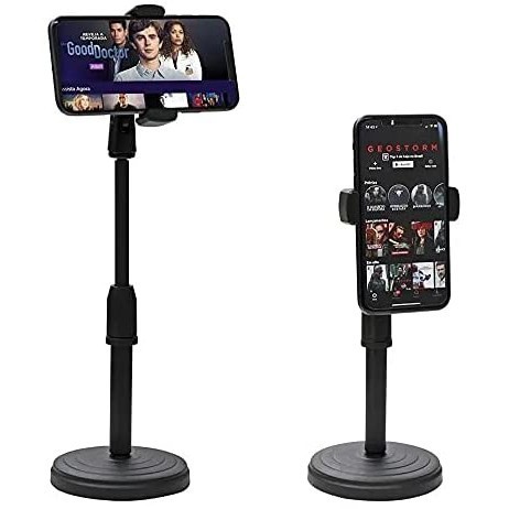 Suporte Tripé Para Mesa Celular Mini Pedestal Ajustável 360°