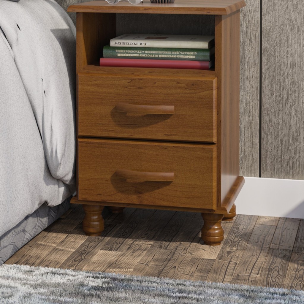 Mesa de Cabeceira 2 Gavetas Viena Evidence em Oferta na Shopee