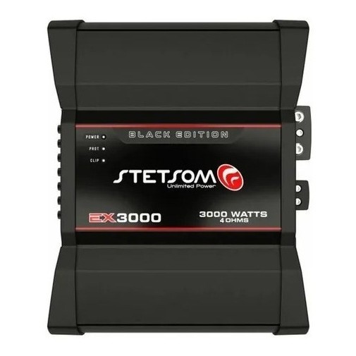 MODULO AMPLIFICADOR STETSOM EX3000 BLACK- 3000 RMS - 4 OHMS