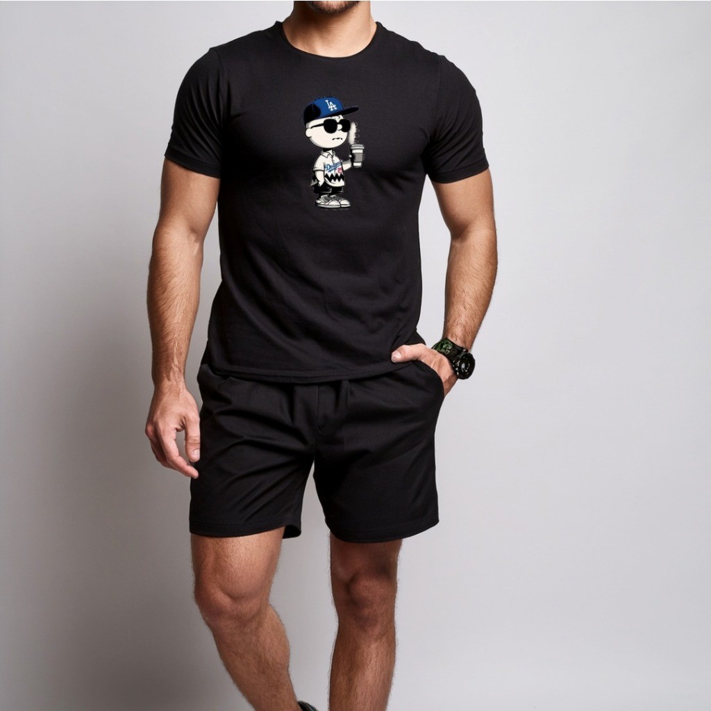 conjunto kit Camiseta camisa e Short Tectel  Lançamento Conjunto MasculinoTreino Acadeima streetwear Skate SHORT E CAMIS