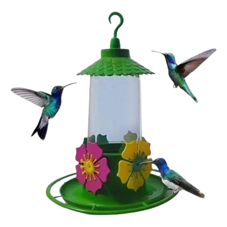 Bebedouro Beija Flor Luxo Com Poleiro Grande 290 ML