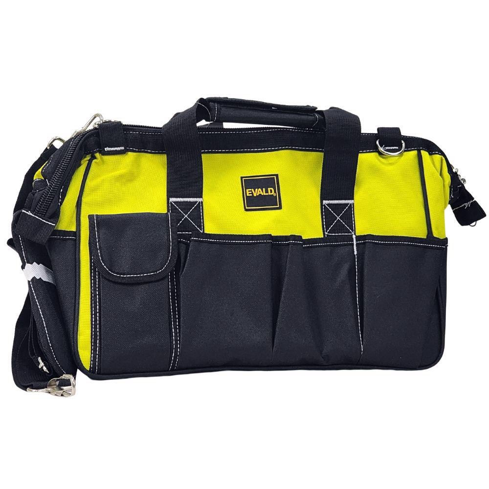 Bolsa Organizadora para Ferramentas 16 Pol 15 Bolsos em Lona Reforçada EVALD em Oferta na Shopee