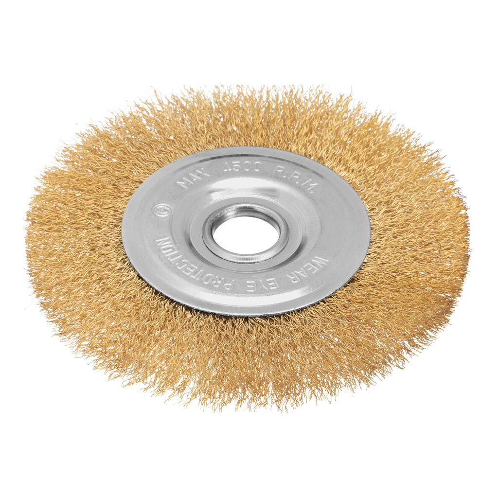ESCOVA CIRCULAR, LATONADA, ONDULADA, FURO 22,2 MM, 150MM, 1PC // MTX
