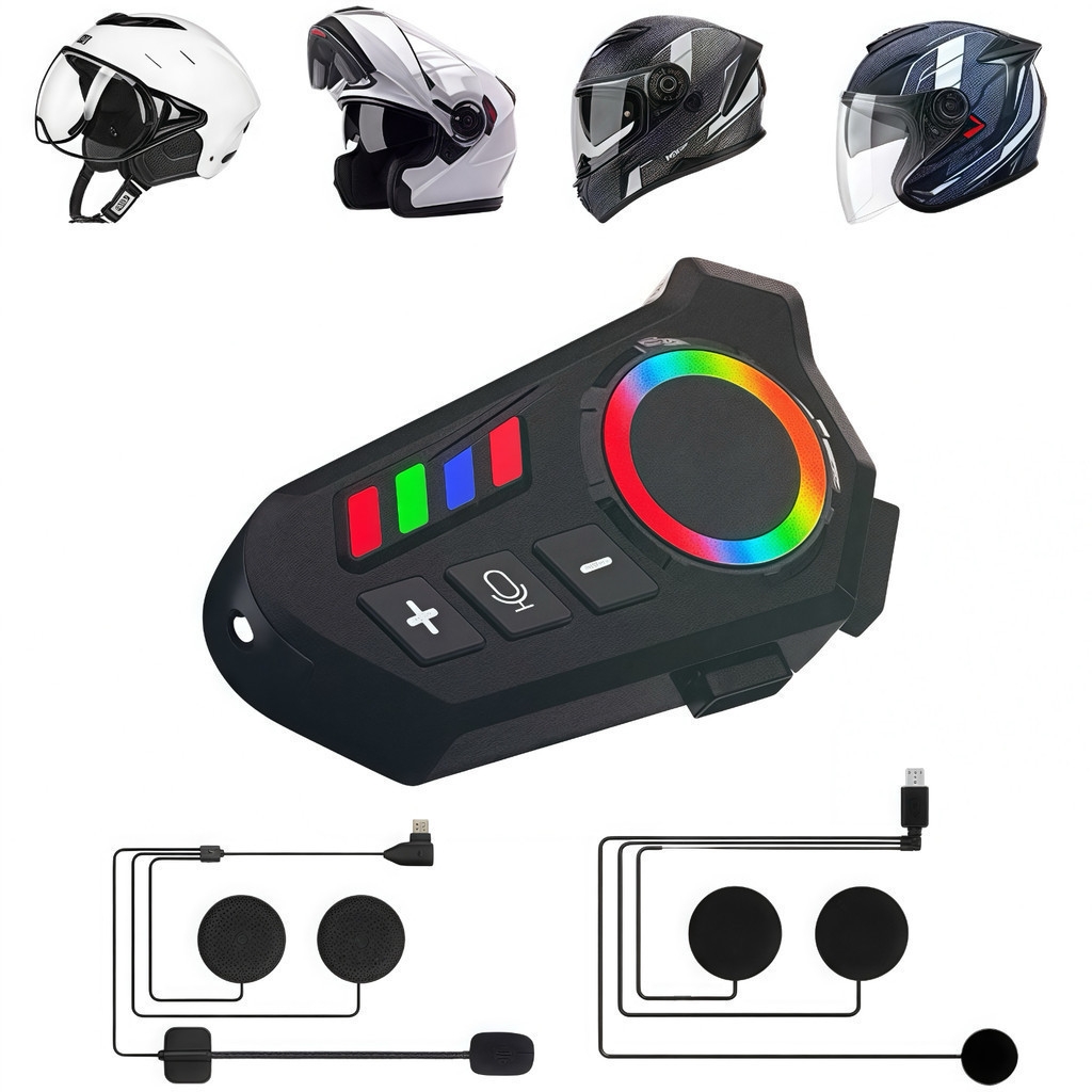 Interfone Motobloco Bluetooth | Comunicação entre 2 Motos | Controle de Voz | Música Stereo