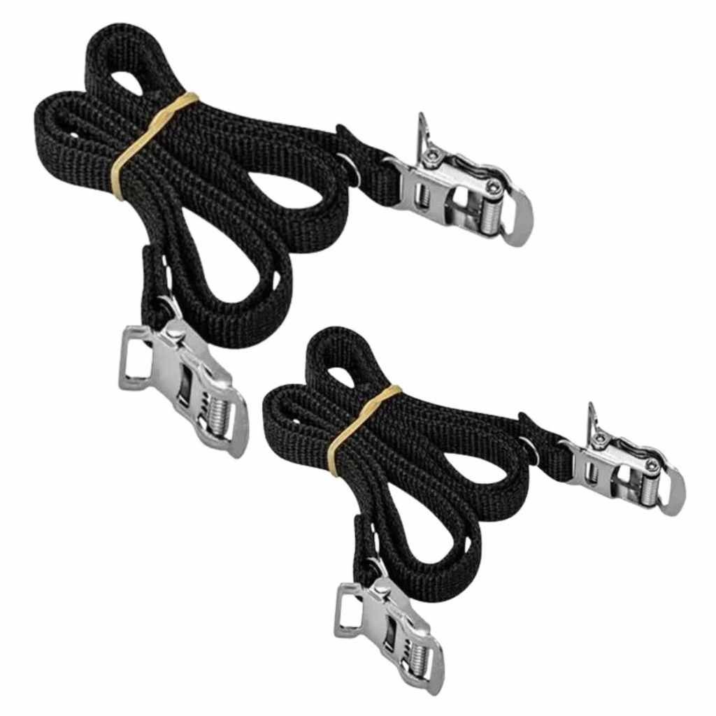 02 Pares Correia Spining Firma Pé Bike Fixa Bicicleta Cinta Racks