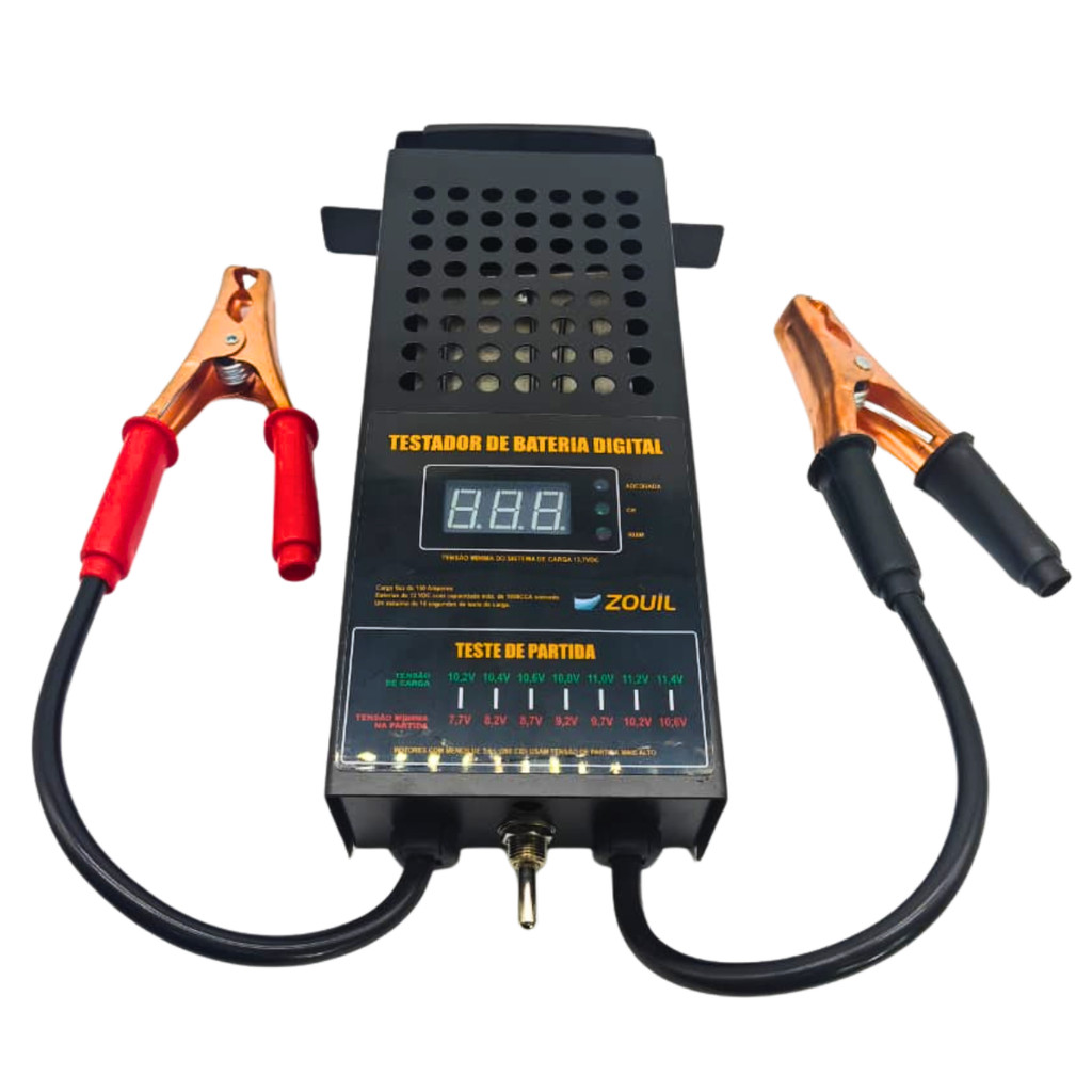 Testador de bateria automotiva digital Led carro moto 6V ou 12V ATÉ 100Ah