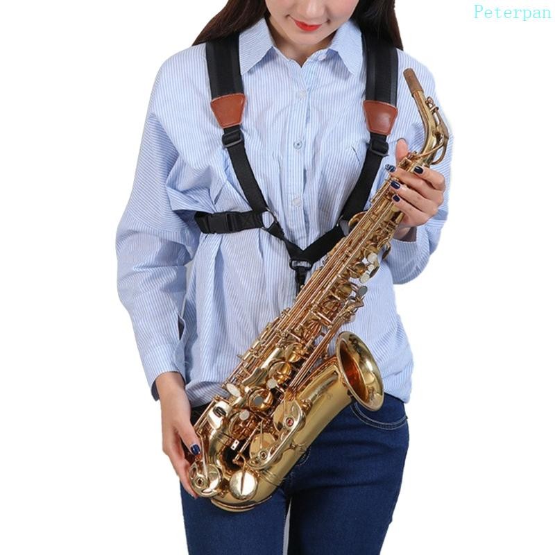 PETE Saxofone Alça Arnês Ombro Sax Acessórios Para Jogadores