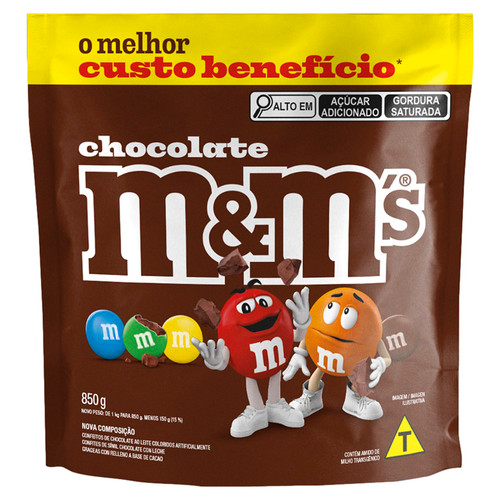 Confeito de Chocolate ao Leite 850g M&M'S em Oferta na Shopee