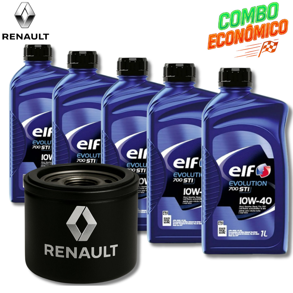 KIT TROCA DE ÓLEO ELF 10W40 + FILTRO ( DUSTER 1.6 2014 )