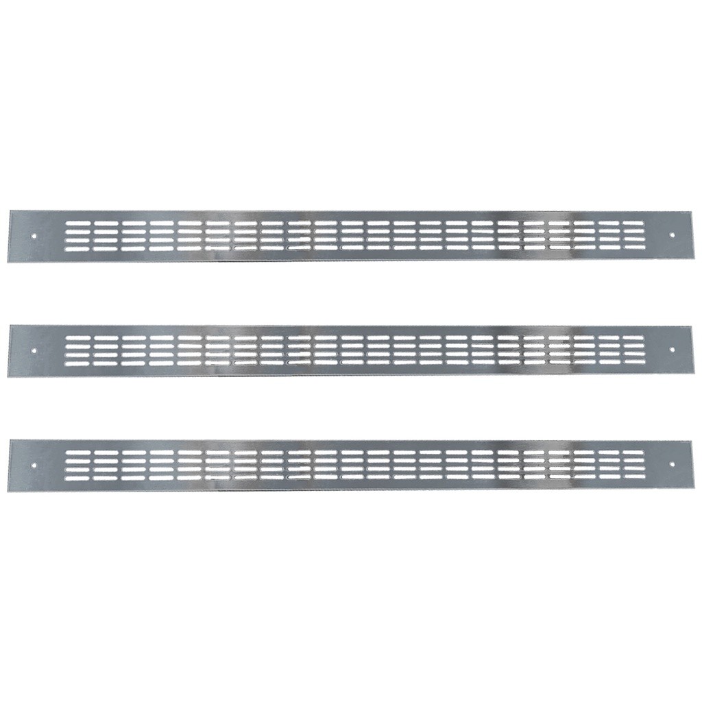 Grade ventilação forno fischer 66,5x5cm 3 peças original