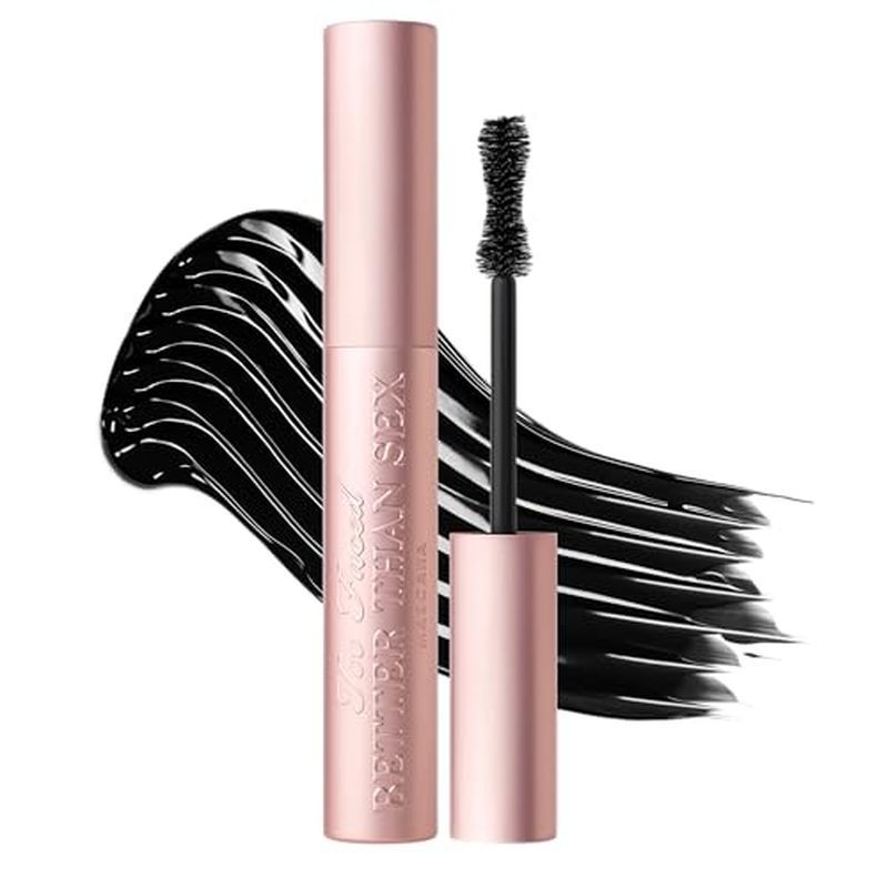Too Faced Máscara De Volume E Alongamento Muito Enfrentada , Melhor Que O Sexo | Fórmula Vegana , Comprimento Dramático