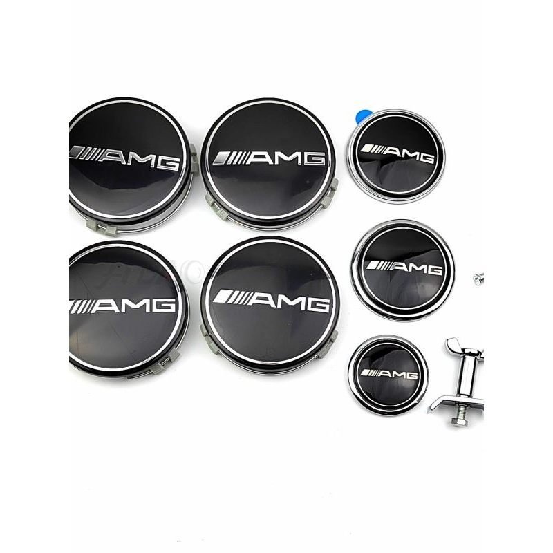 Adequado para modificação do Mercedes-Benz AMG G43 G53 E63: emblema do capô, emblema traseiro, calota da roda, modificaç