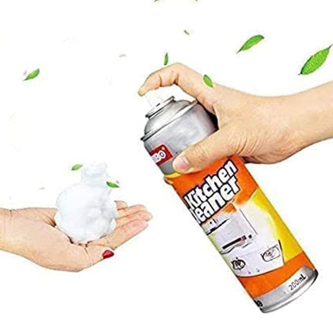 Multipurpose Bubble Foam Cleaner Kitchen Cleaner Spray Oil & Grease Stain Remover Chimney Cleaner Spray Bubble Cleaner A