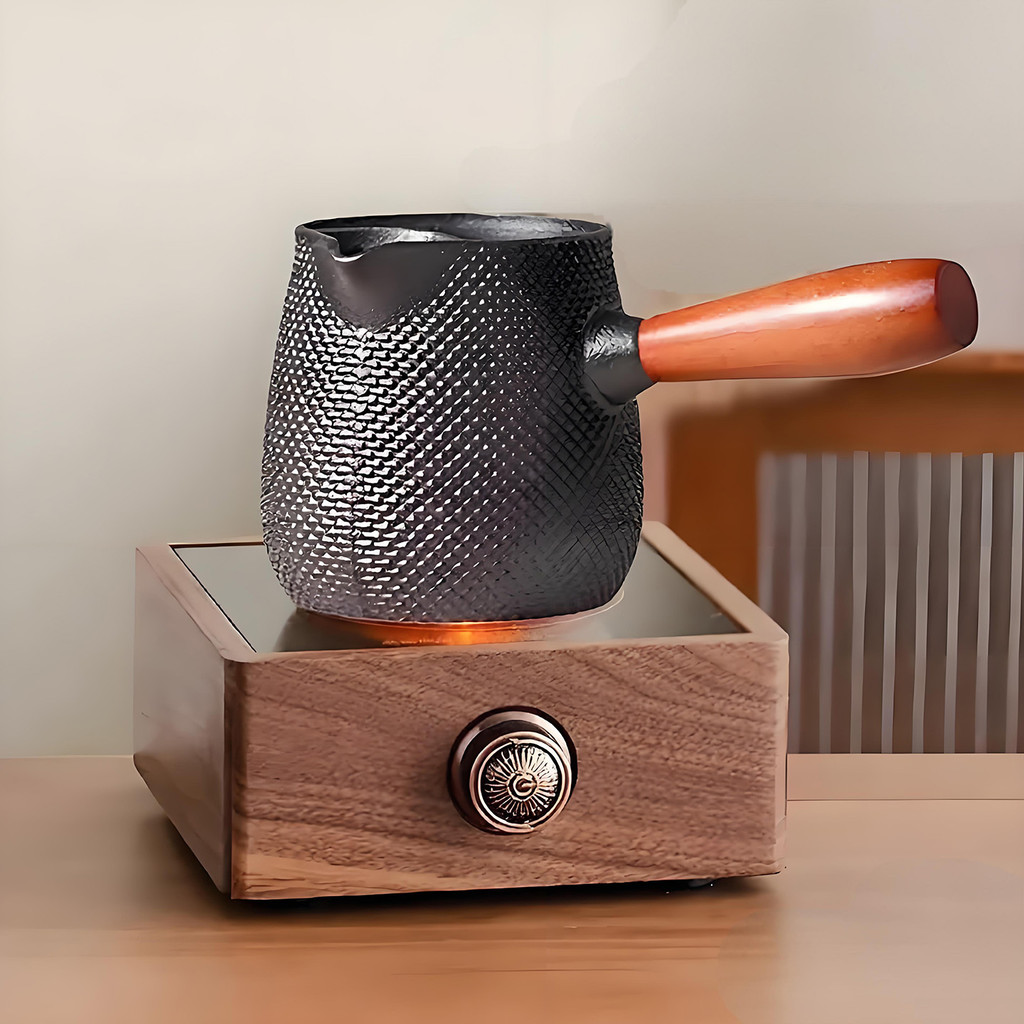 Pode bule Surround o forno bule conjunto artesanal chaleira de ferro fundido influenciador bule doméstico grelhado leite