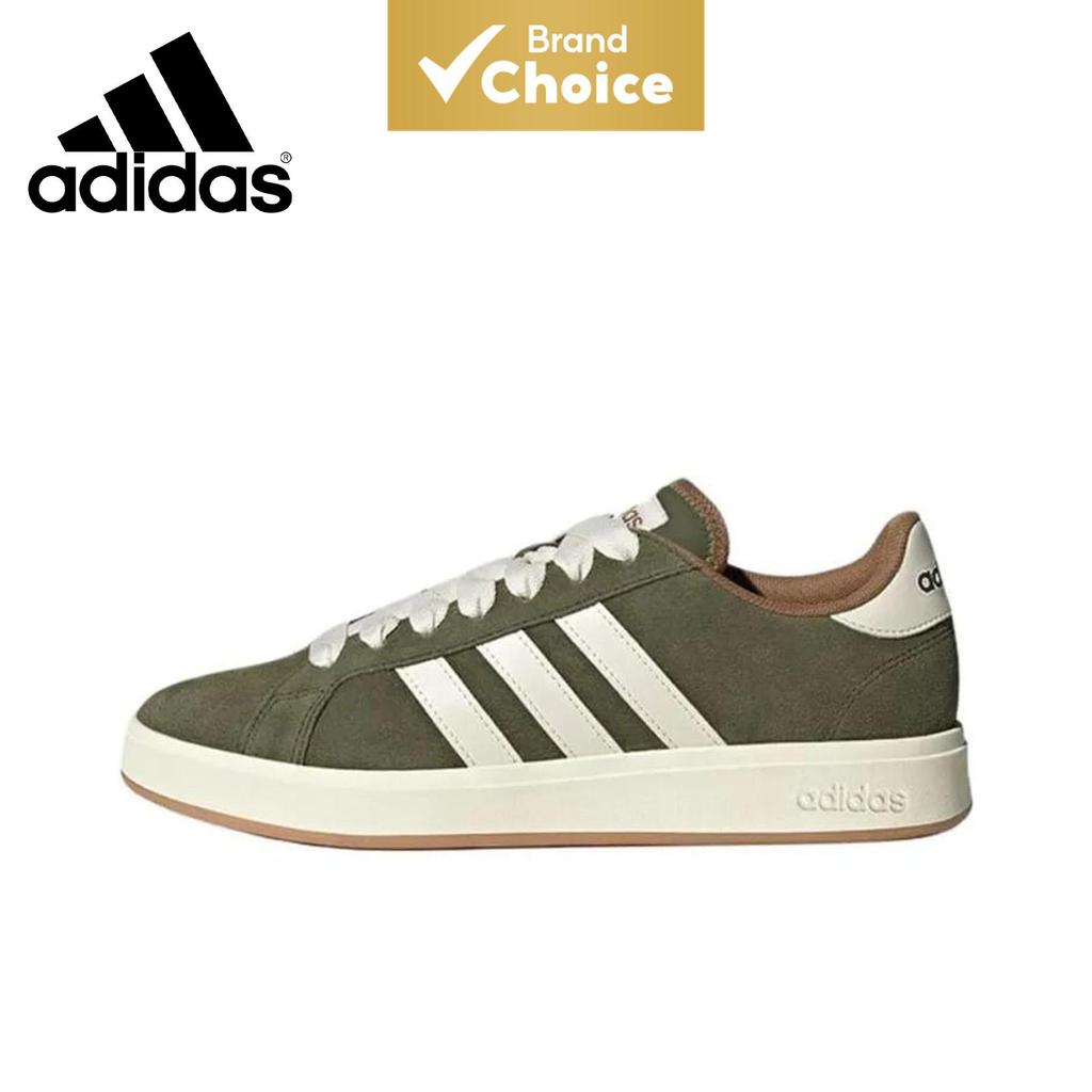 Adidas Grand Court Base 00s, Tênis feminino versátil, confortável e durável, cano baixo, cor verde