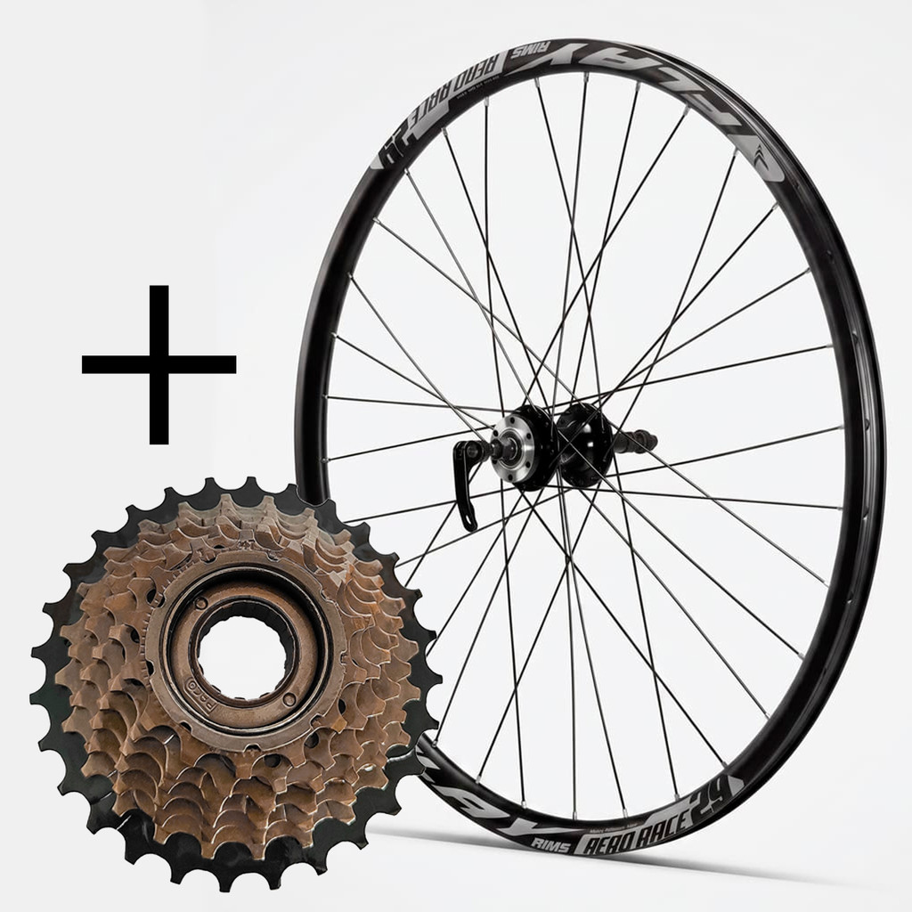 Roda Traseira Aro 29 Aero Cubo De Rosca de Aço com Blocagem com Roda Livre 7 Velocidades