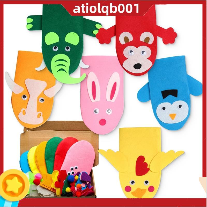 Kit De Fabricação De Fantoches De Mão , Brinquedos De Feltro Artesanais Para Crianças , Faça Seu Próprio Fantoche De Mei