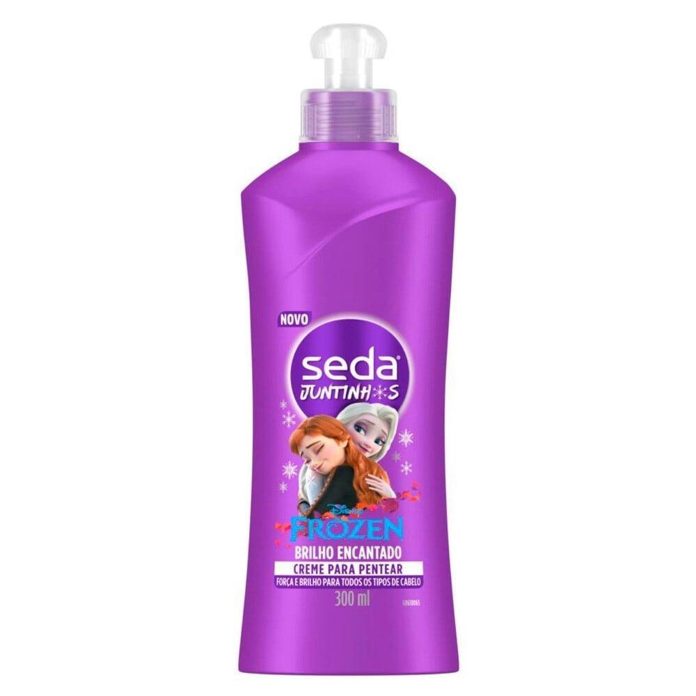Creme para Pentear Seda Infantil Juntinhos Frozen Brilho Encantado 300ml