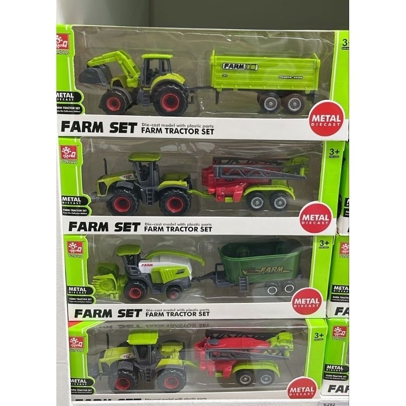 Tratores e Colheitadeiras Diversos Modelos de Coleção Farm Tractor Set Brinquedos