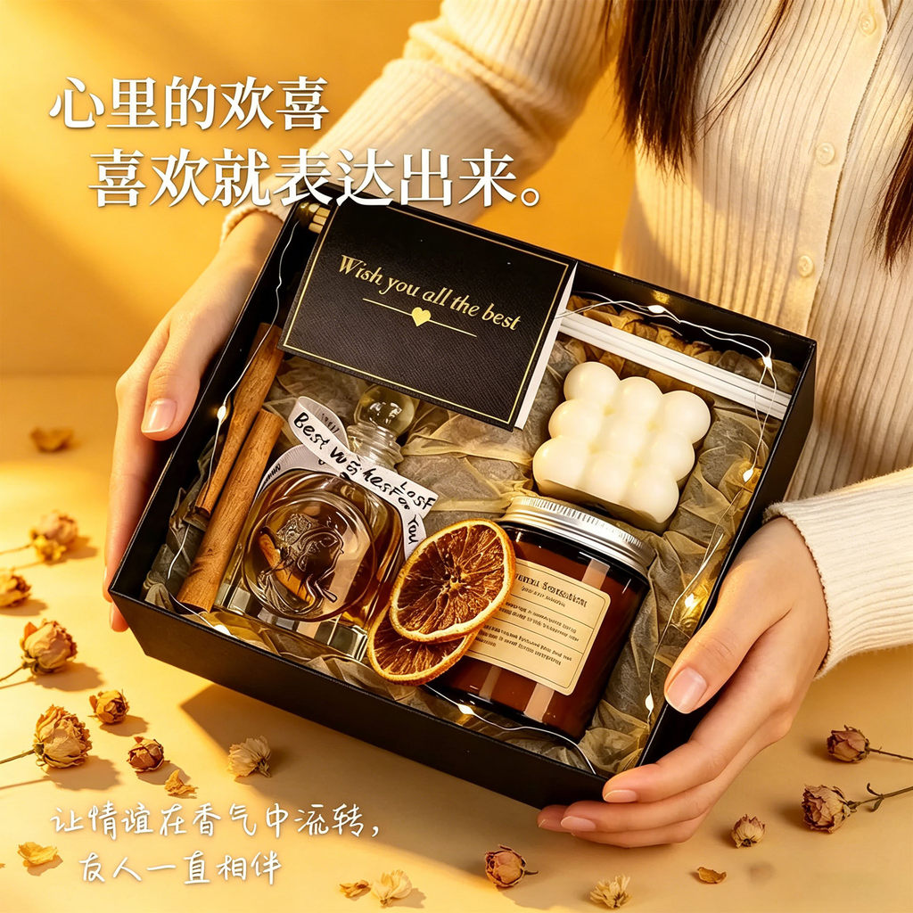 [Good Quality] Premium Birthday Scented Candle Gift Set for Home and Bedroom Fragrance520A gift set for boyfriend or gir