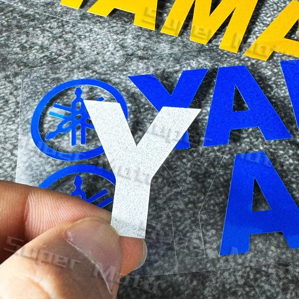 Acessórios Refletivos para Motocicleta, Adesivos com Logo Yamaha, Faixas Laterais para Scooter, Adesivos para Carenagem
