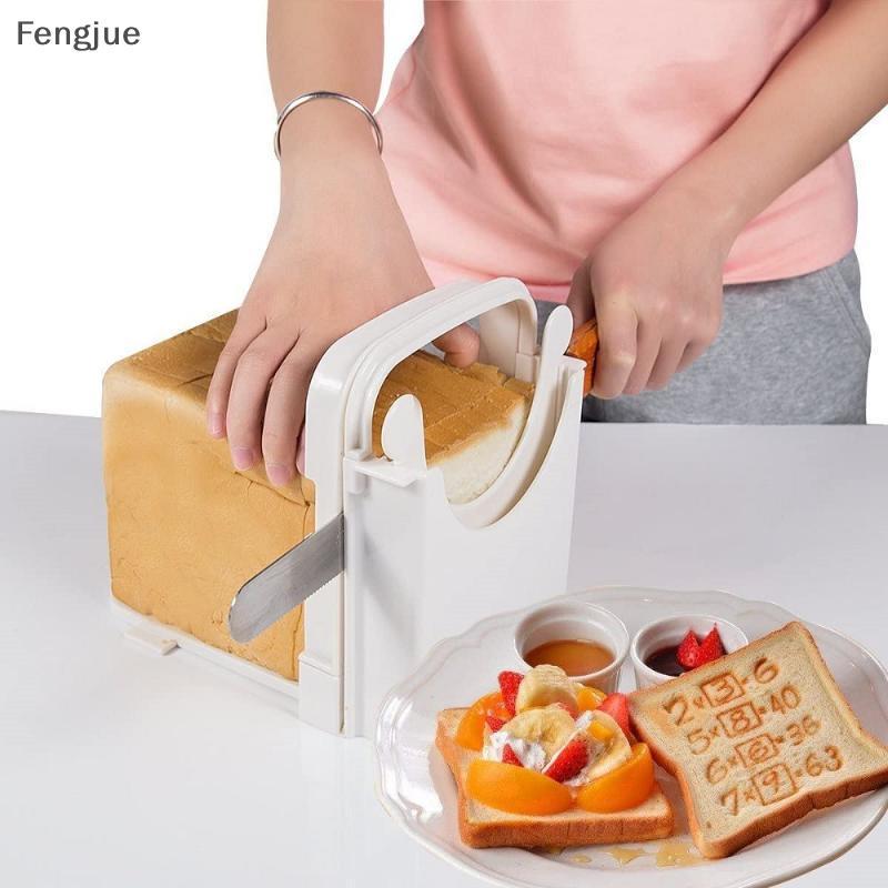 Fengjue Fatiador De Pão Ajustável Torrada Máquina De Corte De Plástico Dobrável Ferramentas Guia Para Caseiro Cozinha Co
