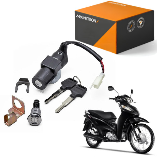 KIT CONJUNTO TRAVAS IGNIÇÃO MAGNETRON HONDA BIZ 125 + ES KS 2006 2007 2008