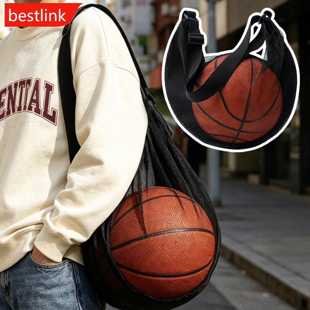 BESTLINK Zíper Crossbody Basquete Mochila Grande Capacidade Saco De Armazenamento Bola Oxford Tecido Esportes Organizado